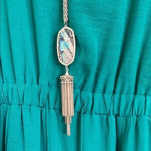 Kendra Scott Elegant Gold and Abalone Pendant Necklace